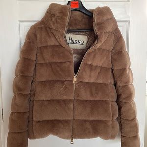 HERNO faux mink jacket
